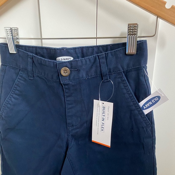 7y Navy Blue Chino Shorts NWT - Picture 2 of 5